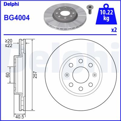 DELPHI BG4004 EAN: 5012759385845.