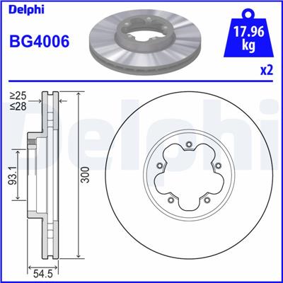 DELPHI BG4006 EAN: 5012759385869.