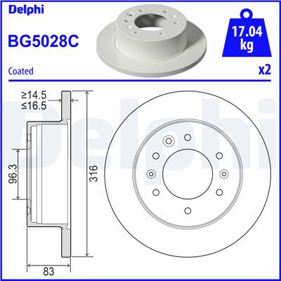 DELPHI BG5028C EAN: 5012759556511.