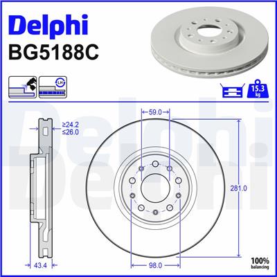 DELPHI BG5188C EAN: 5012759726303.