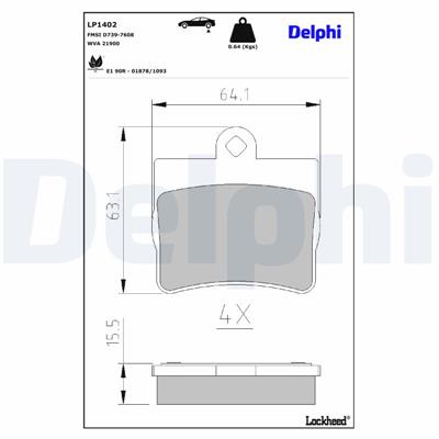 DELPHI LP1402 EAN: 5012759085684.