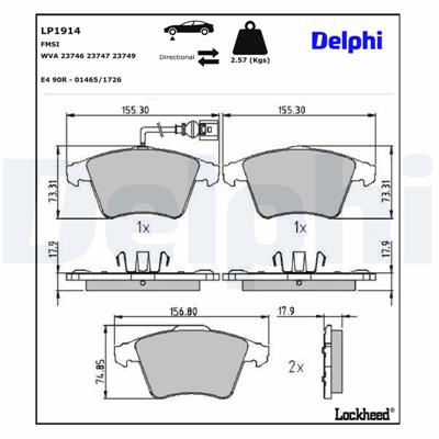 DELPHI LP1914 EAN: 5012759353950.