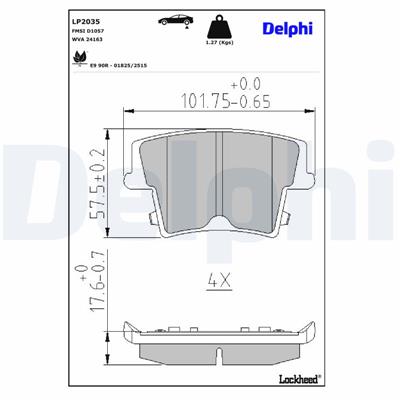 DELPHI LP2035 EAN: 5012759428313.