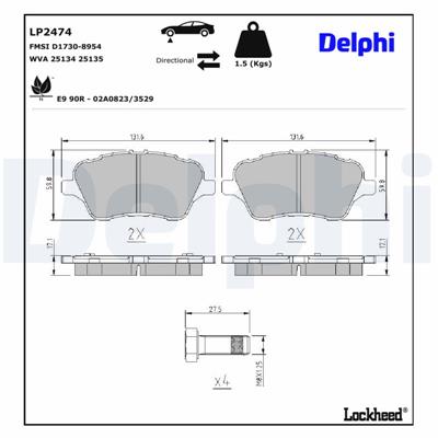 DELPHI LP2474 EAN: 5012759497289.
