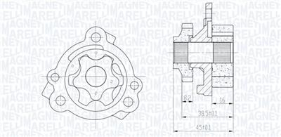 MAGNETI MARELLI 351516000111 Číslo výrobce: OP0111. EAN: 8050947168730.