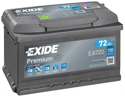 EA722 Autobaterie Exide Premium - 72Ah