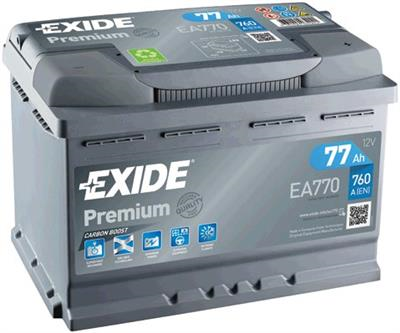 EA770 Autobaterie Exide Premium - 77Ah