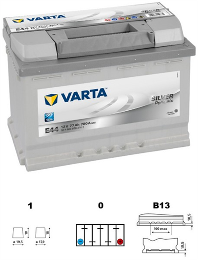 5774000783162 Baterie VARTA SILVER dynamic - 77Ah