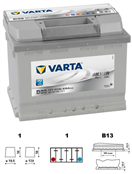 Varta 5634010613162 5634010613162 Baterie VARTA SILVER dynamic - 63Ah