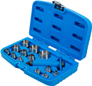 BGS technic 0566 Děrovače 5,0 - 35,0 mm, sada 14 dílů, v PVC kazetě - BGS 056