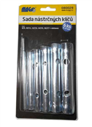 MAGG 080029 Trubkové nástrčné klíče, 8 - 17 mm, s nástavcem, sada 6 kusů