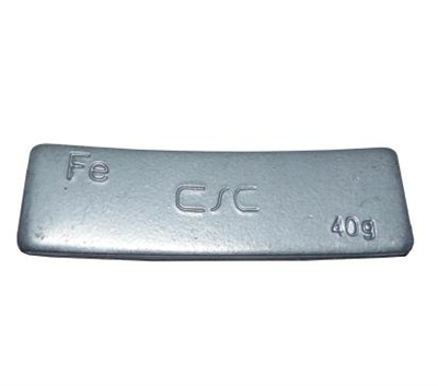 Samolepící závaží, 40g, šedý lak - 1 kus
