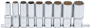 BGS technic 5253 Hlavice nástrčné 1/2 10-24 mm,12ti hranné,prodloužené, 9 dílů - BGS 5253