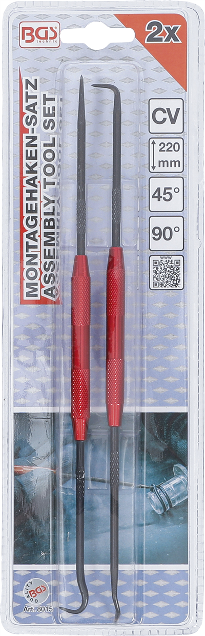 Háky montážní 2 ks - BGS 8015