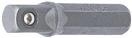 BGS technic 8202 Adaptér z 6-hran 1/4 pro nástrčné hlavice na 4-hran 1/4, 3