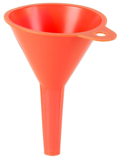 Nálevka - trychtýř bez sítka, průměr 100 mm, objem 0,25 litru, se závěsným očkem