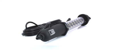 Dílenská montážní lampa 24 LED SMD, elektrická 230V, s hákem na zavěšení