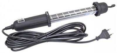 Dílenská montážní lampa 24 LED SMD, elektrická 230V, s hákem na zavěšení