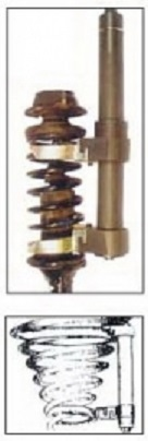 Stahovák pružin McPherson s vyměnitelnými čelistmi, sada 8 kusů AE320034A