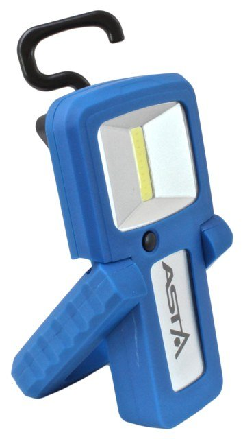 Dílenská montážní lampa LED COB 2W, nabíjecí micro USB, s magnetem a otočným hákem