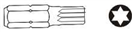 JONNESWAY D175T40 Bit TORX, velikost T40, úchyt 10 mm, délka 75 mm D175T40