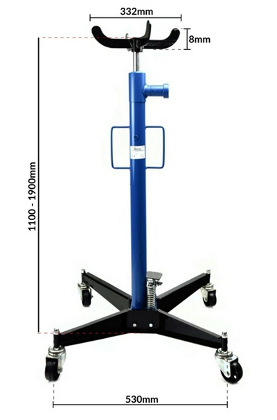 Hydraulický pracovní zvedák převodovky 500kg GEKO