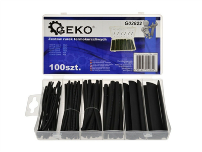 Smršťovací bužírka, sada 100ks GEKO
