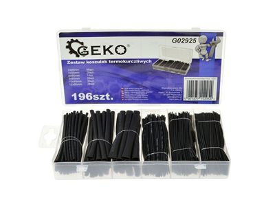 Sada izolačních, teplem smrštitelných hadiček 196ks GEKO