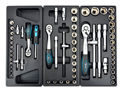 Pojízdný dílenský vozík se sadou nářadí 245ks, 6 polic GEKO