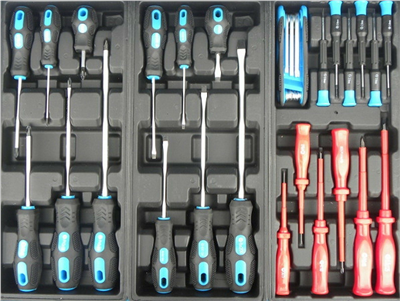 Pojízdný dílenský vozík se sadou nářadí 245ks, 6 polic GEKO