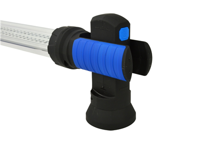 Montážní lampa LED 120 SMD, nabíjecí, s nvitelným držákem, háčky a magnety
