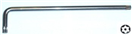 JONNESWAY H08ST15100 Klíč Torx s otvorem extra dlouhý, velikost T15, délka 100 mm H08ST15100