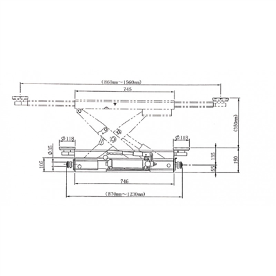 Hydraulický přízdvih 2500 kg