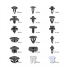 ASTA A-TC007 Příchytky čalounění pro interiér vozu Nissan, sada 408 kusů