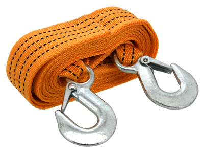 01237 Lano tažné ploché 3000kg s karabinami