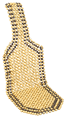 Compass 04107 04107 Potah sedadla kuličkový 127x38cm