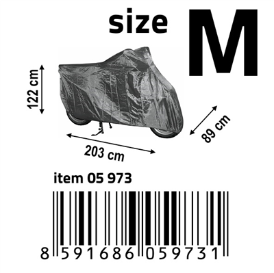 05973 Ochranná plachta na motocykl M 203x89x122cm NYLON