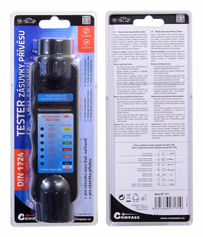 07171 Tester zásuvky přívěsu 7pólů