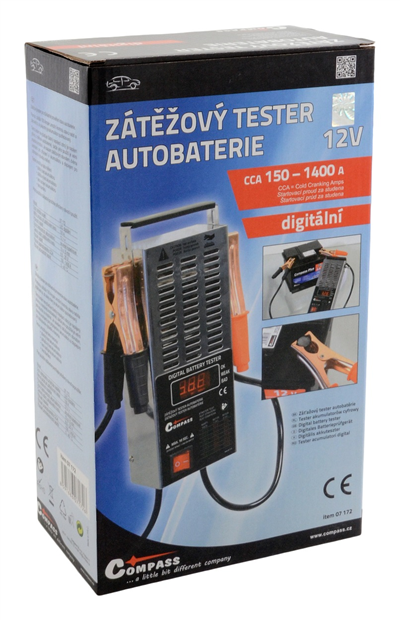 07172 Tester autobaterie zátěžový LED