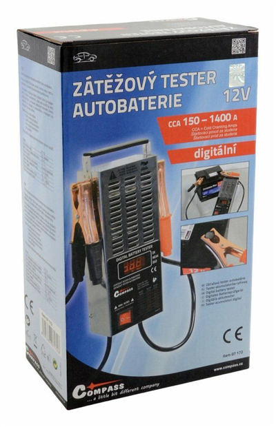 07172 Tester autobaterie zátěžový LED