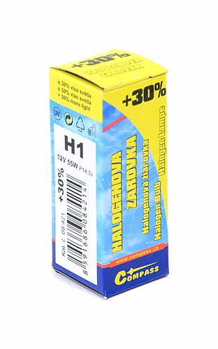 08421 Žárovka 12V H1 55W P14,5s box FLASH +30%