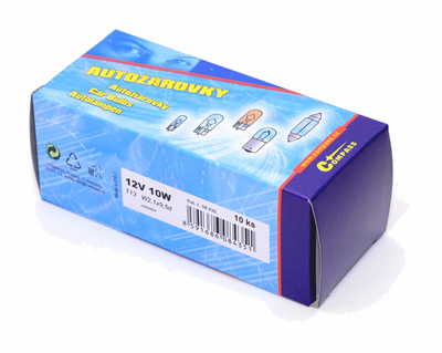 08435 Žárovka 12V 10W T13 celosklo box