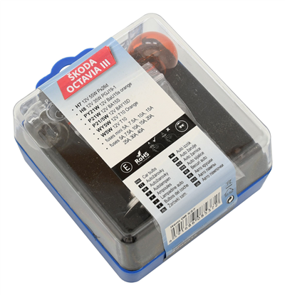 08537 Žárovky servisní box ŠKODA OCTAVIA III H7+H8