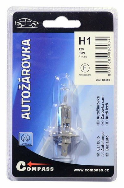 08603 Žárovka 12V H1 55W P14,5s blister 1ks