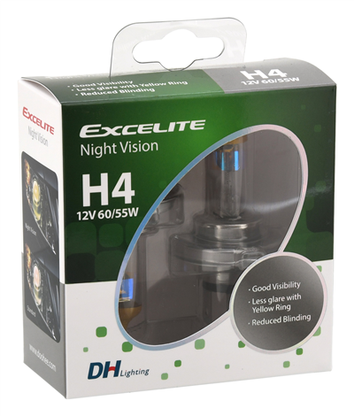 08730 Žárovka Excelite H4 NIGHT VISION 55W 60/55W 2ks