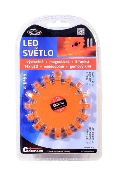 08912 Světlo výstražné LED 9 funkcí