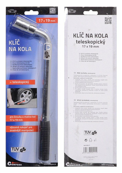09411 Klíč na kola 17-19 mm TÜV, GS
