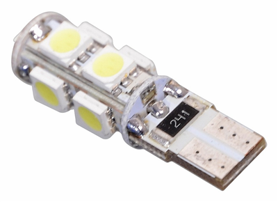 33795 Žárovka 9 SMD LED 12V T10 s rezistorem CAN-BUS ready bílá