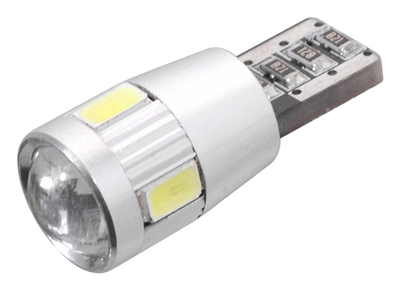 33796 Žárovka 6 SMD LED 12V T10 s rezistorem CAN-BUS ready bílá