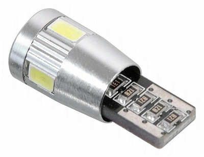 33796 Žárovka 6 SMD LED 12V T10 s rezistorem CAN-BUS ready bílá